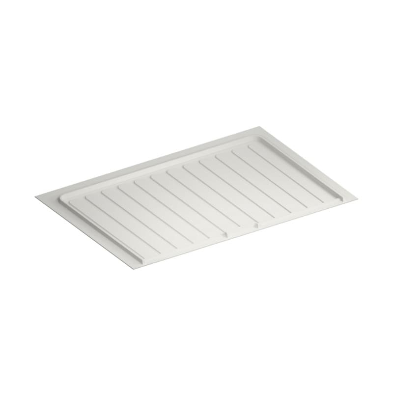 33"-36" Thermoplastic Sink Base Drip Tray, White