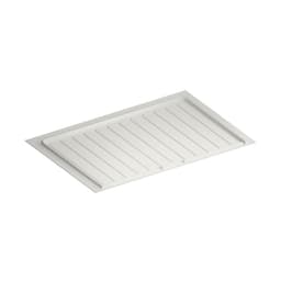 33"-36" Thermoplastic Sink Base Drip Tray, White