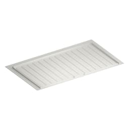 39"-42" Thermoplastic Sink Base Drip Tray, White