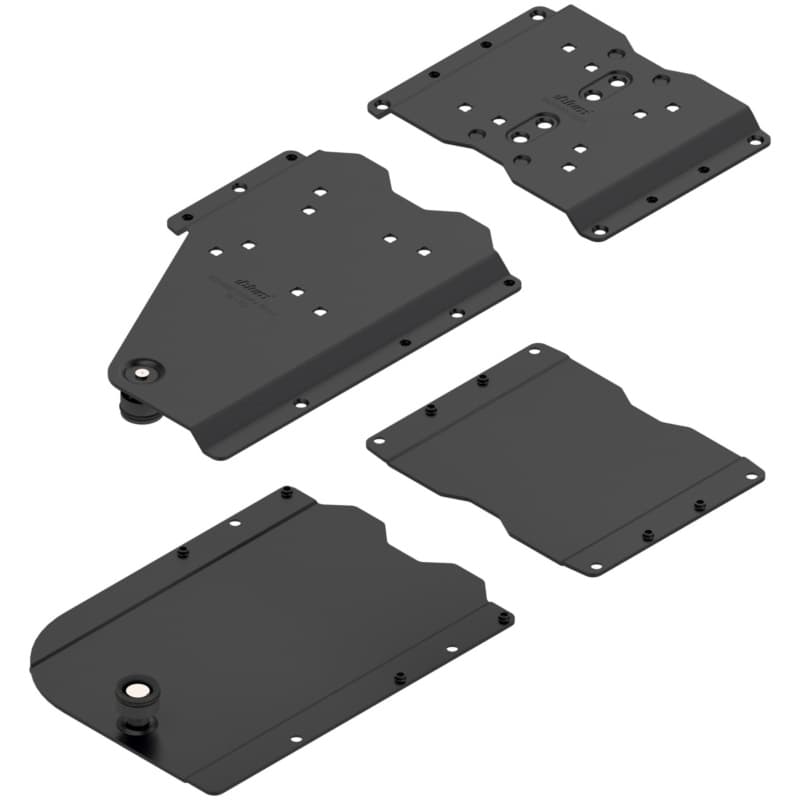 Revego Duo Right Pocket Connector Set for Worktop-Mounted Cabinet, Black