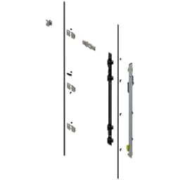 Revego Duo Hinge Bracket Set for Pocket Height 1507 - 1656mm, Right, Zinc-Coated