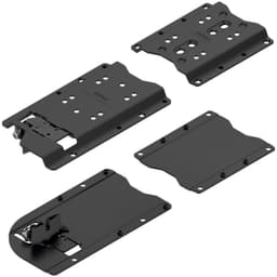 Revego Uno Right Pocket Connector Set for Worktop-Mounted Cabinet, Black