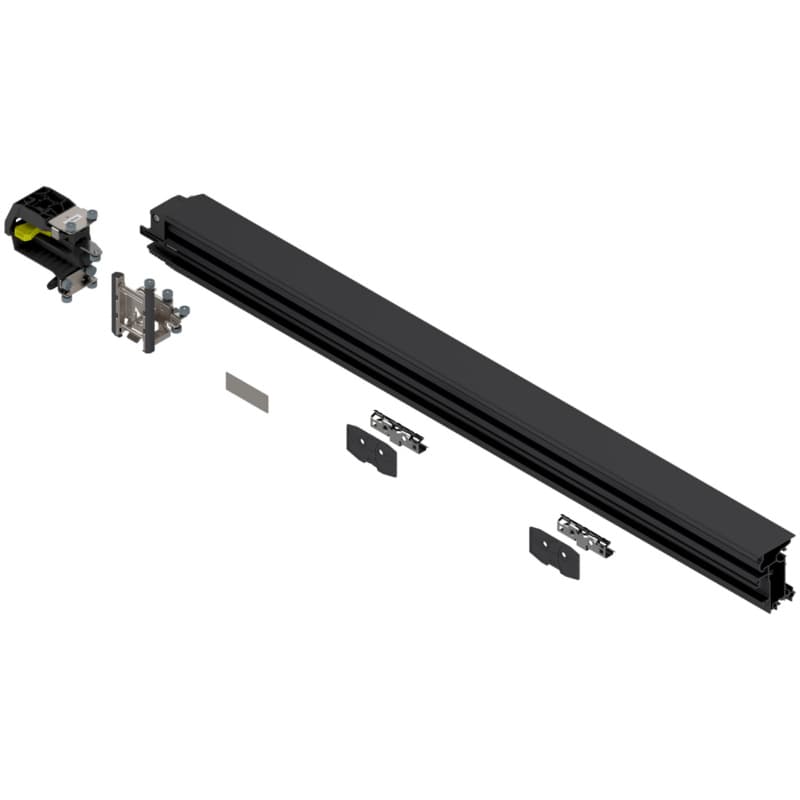 41-39/64" Revego Duo Track Set, Left, Black