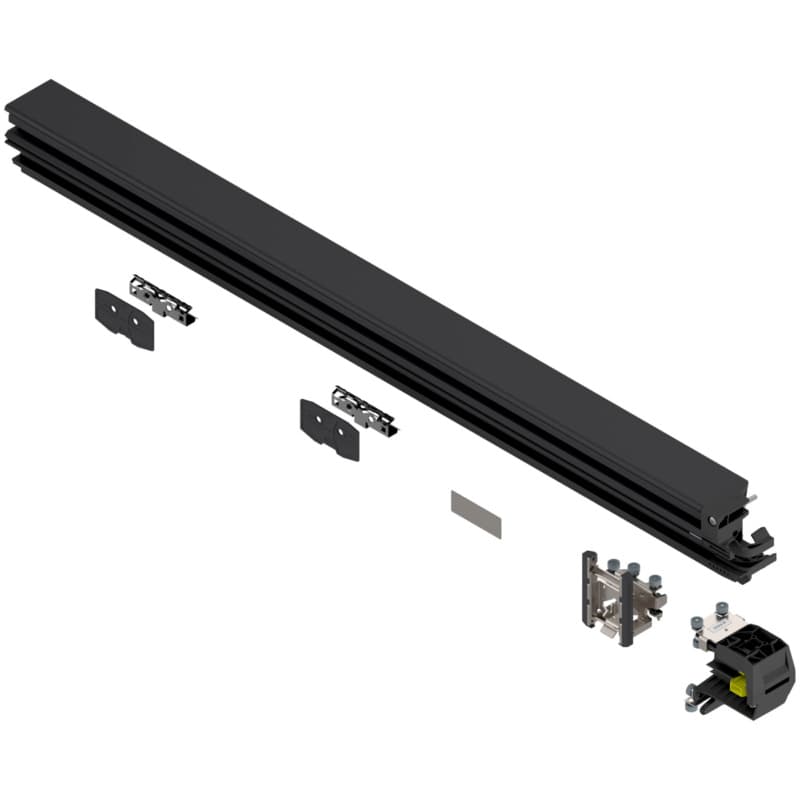 41-39/64" Revego Duo Track Set, Right, Black