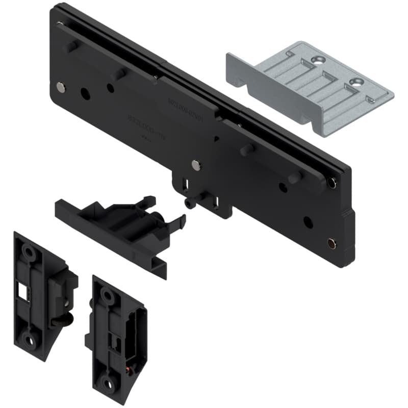 Revego Duo Assembly Set for Double Doors Combined, Black