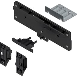 REVEGO duo Assembly Set for Two Double Doors, Black