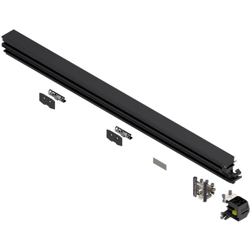 53-27/64" Revego Duo Track Set, Right, Black