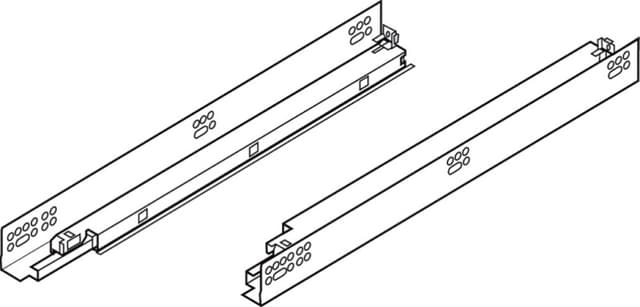 9" Tandem Plus 563H Undermount Drawer Slide for 5/8" Material, 100lb Capacity Full Extension with BLUMOTION Soft-Closing