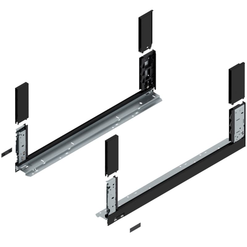 25-19/32" Legrabox Drawer System C Height 6-31/32", Carbon Black Matte