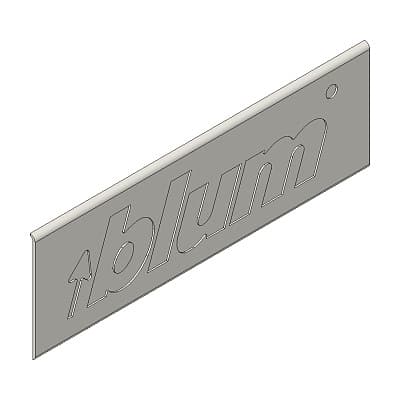 Legrabox Drawer Profile C-Height 7", Stainless Steel, 11"