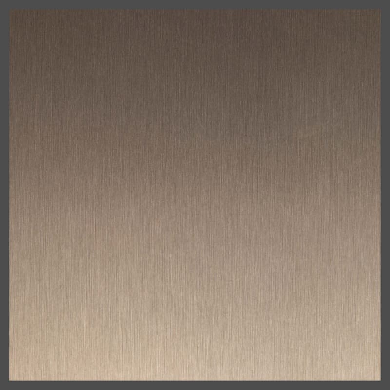 700 Series HPL Metal Laminate 722 Light Brushed Bronze Aluminum, 4' x 8'