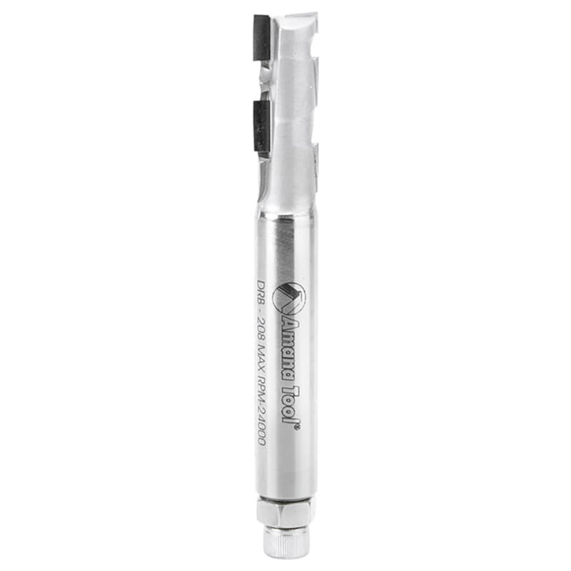 DRB-208 1/2" x 1-3/8" CNC Tipped Compression Up/Down Shear R/H Direction Router Bit, 2-Flute, 1/2" Shank