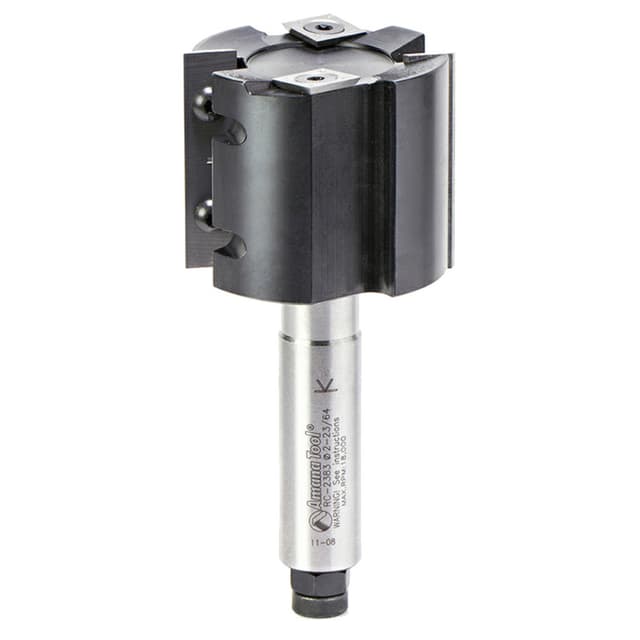 2-3/8" Dia x 2" CNC Insert Straight Rabbeting 2+2 Design, 2 Flute, 3/4" Shank