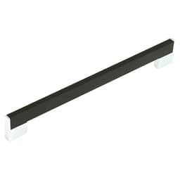 288mm Tenor Cabinet Pull, Polished Chrome/Espresso Brown