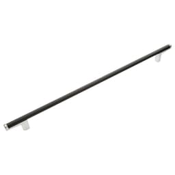 288mm Regatta Contemporary Cabinet Pull, Matte Black/Chrome