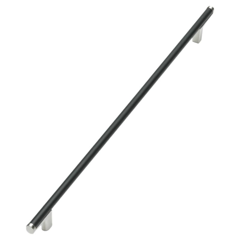 12-5/8" Regatta Cabinet Pull, Matte Black/Satin Nickel