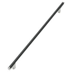 12-5/8" Regatta Cabinet Pull, Matte Black/Satin Nickel