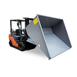Iron Bull 3 Yard Self-Dumping Hopper, Bin Only, 2000lb Capacity, Model 300G02QS