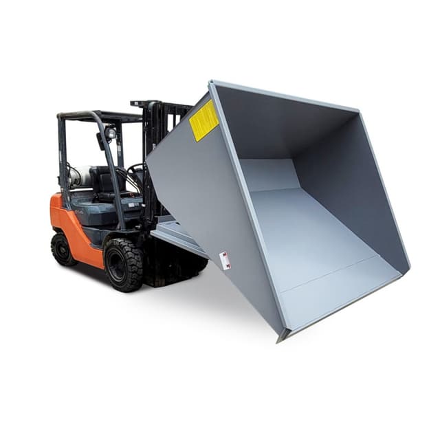 Iron Bull 3 Yard Self-Dumping Hopper, Bin Only, 2000lb Capacity, Model 300G02QS