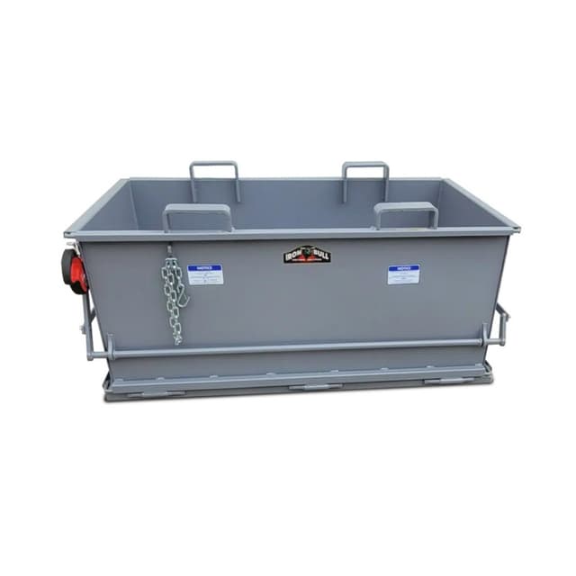 Iron Bull 1 Yard Drop Bottom Hopper, Bin Only, 1000lb Capacity, Model 3868QA