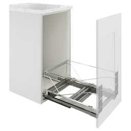 12-1/2" Wide Double Pull Out Frame Only, Chrome (16/Units)