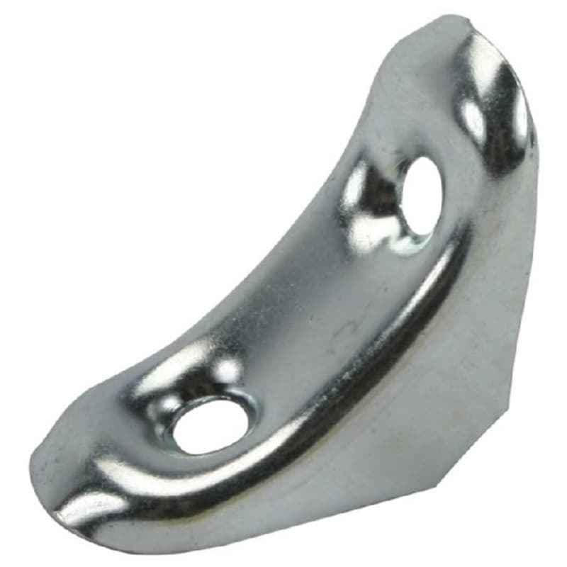 1" x 1" Steel Corner Brace, Zinc, Box of 100