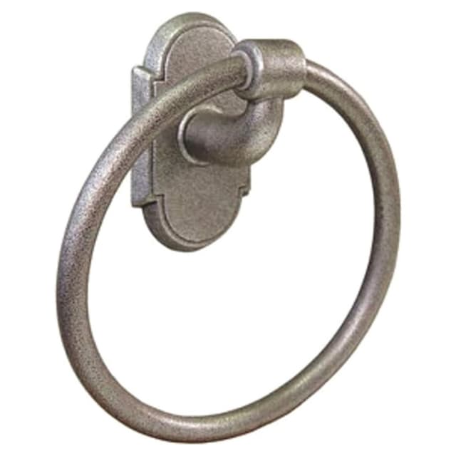 Wrought #3 Rosette Towel Ring, Stain Steel