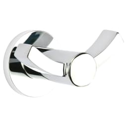 4-3/8" Modern #8 Rosette Double Hook, Flat Black