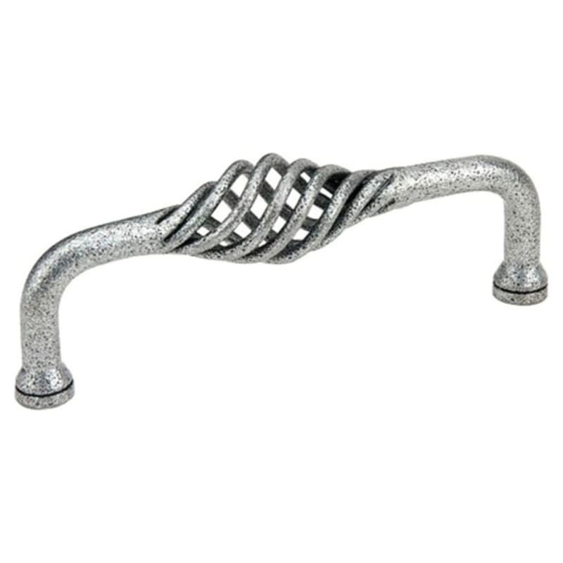 4" Wrought Steel Lafayette Fixed Cabinet Pull, Flat Black Bronze