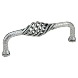 4" Wrought Steel Lafayette Fixed Cabinet Pull, Stain Steel