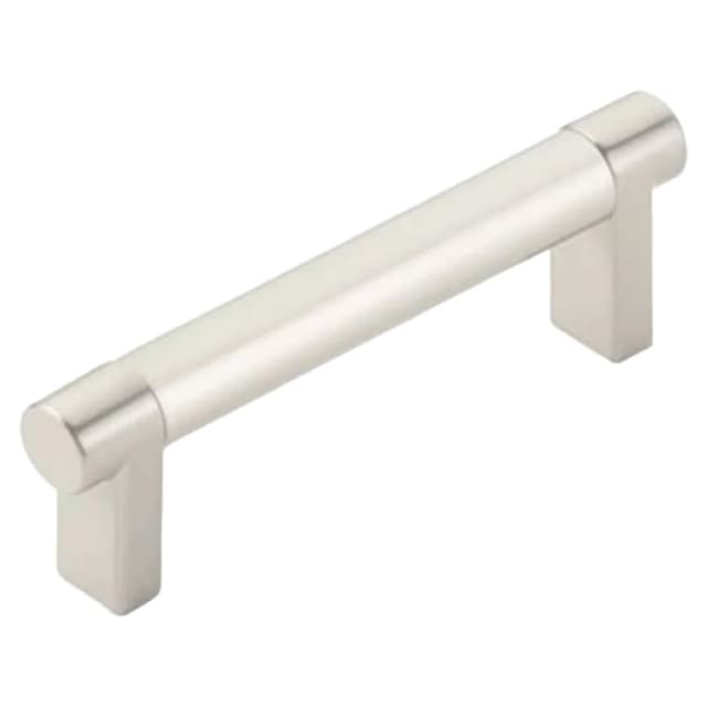 3-1/2" Select Rectangular Stem Smooth Cabinet Pull, Oil Rubbed Bronze/Satin Nickel
