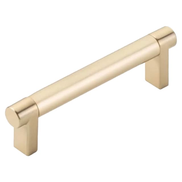 4" Select Rectangular Stem Smooth Cabinet Pull, Oil Rubbed Bronze/Satin Brass