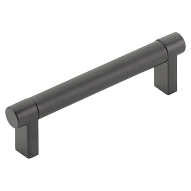 4" Select Rectangular Stem Smooth Cabinet Pull, Satin Copper/Flat Black
