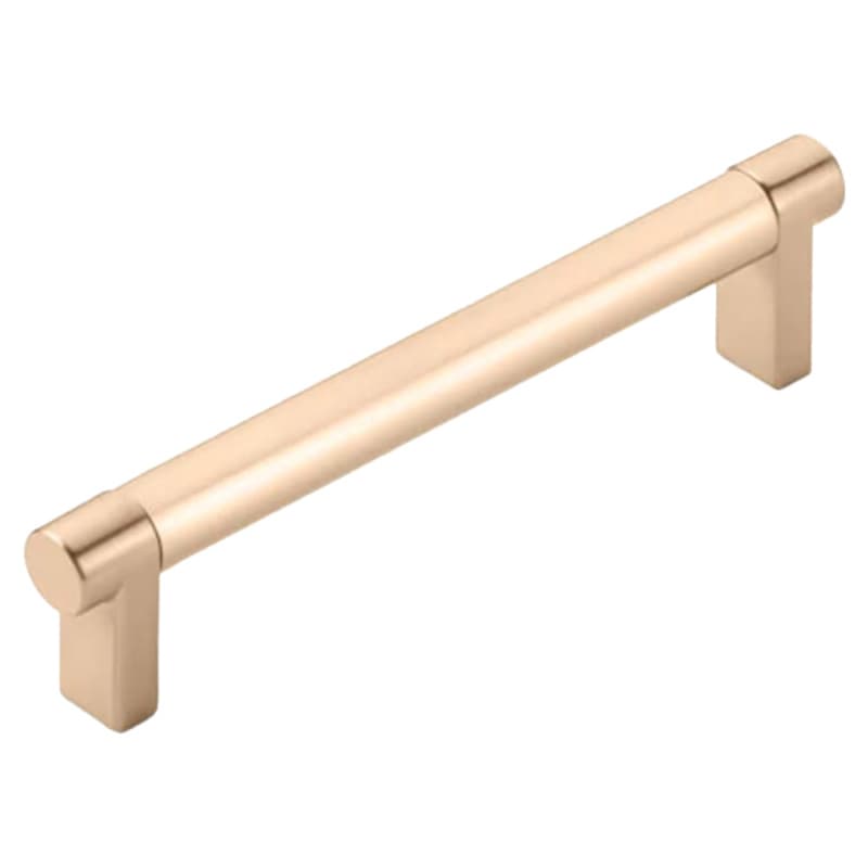5" Select Rectangular Stem Smooth Cabinet Pull, Satin Copper/Satin Copper