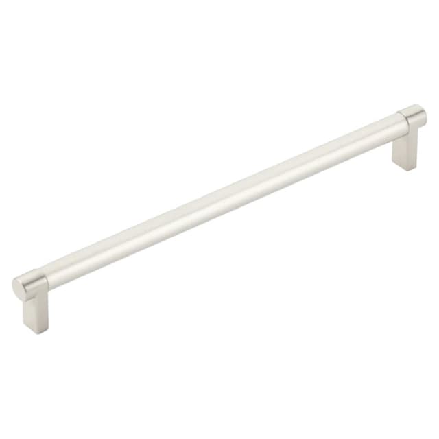 10" Select Rectangular Stem Smooth Cabinet Pull, Satin Copper/Satin Nickel