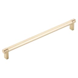 10" Select Rectangular Stem Smooth Cabinet Pull, Satin Brass/Satin Brass