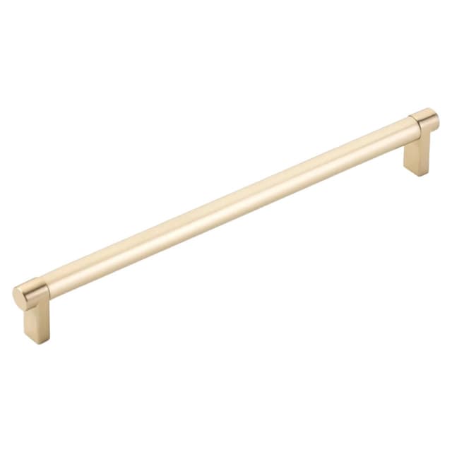 10" Select Rectangular Stem Smooth Cabinet Pull, Satin Brass/Satin Brass