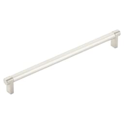 10" Select Rectangular Stem Smooth Cabinet Pull, Oil Rubbed Bronze/Satin Nickel