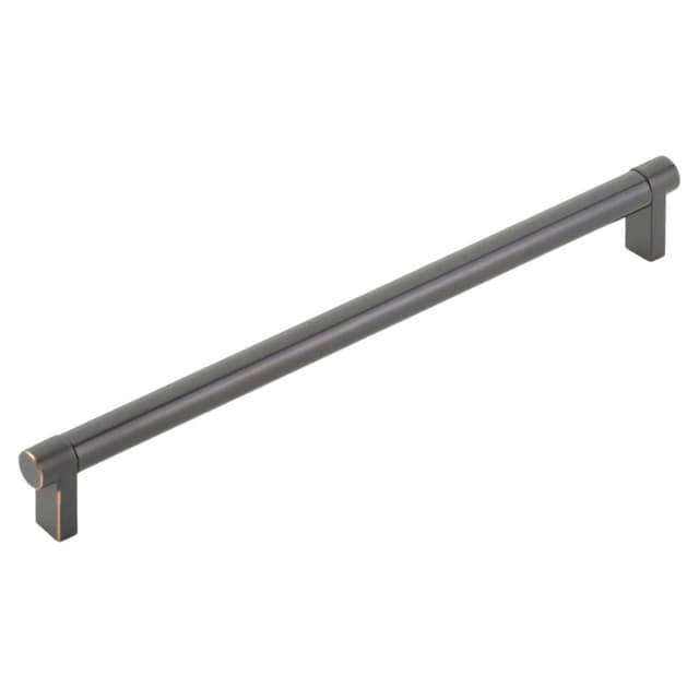 10" Select Rectangular Stem Smooth Cabinet Pull, Polished Nickel/Oil Rubbed Bronze