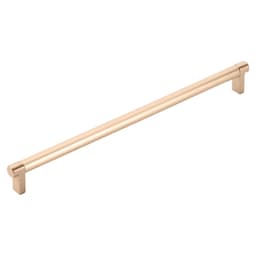 12" Select Rectangular Stem Smooth Cabinet Pull, Satin Copper/Satin Copper