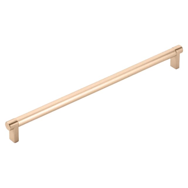12" Select Rectangular Stem Smooth Cabinet Pull, Satin Copper/Satin Copper