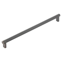 12" Select Rectangular Knurled Cabinet Pull, Oil Rubbed Bronze/Satin Copper