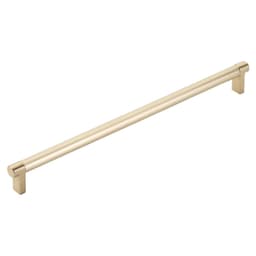 12" Select Rectangular Stem Smooth Cabinet Pull, Polished Nickel/Satin Brass