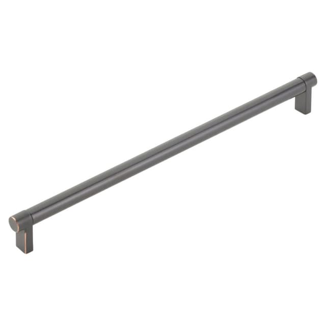 12" Select Rectangular Stem Smooth Cabinet Pull, Polished Nickel/Oil Rubbed Bronze