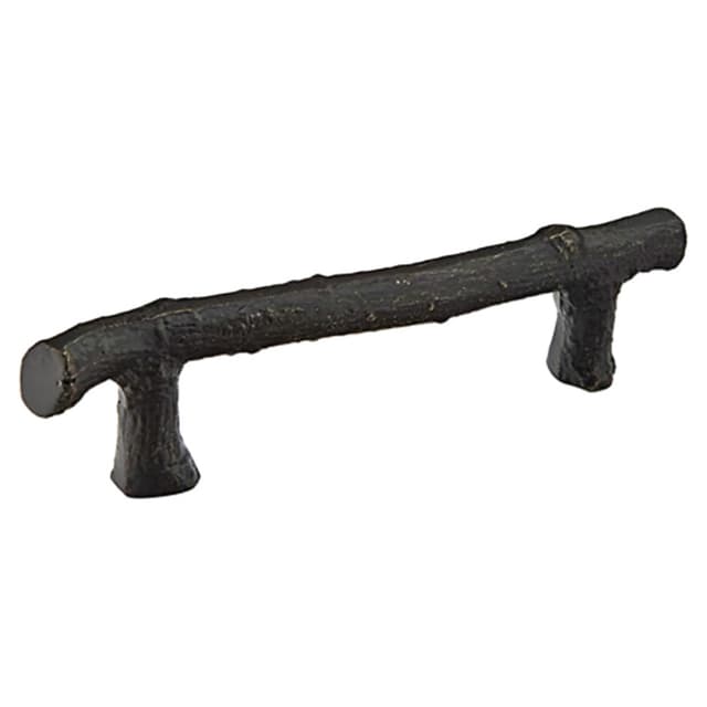 3" Twig Cabinet Pull, Tumbled White Bronze