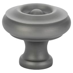 1" Waverly Cabinet Knob, Unlacquered Brass