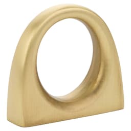 1" Ring Cabinet Knob, Unlacquered Brass