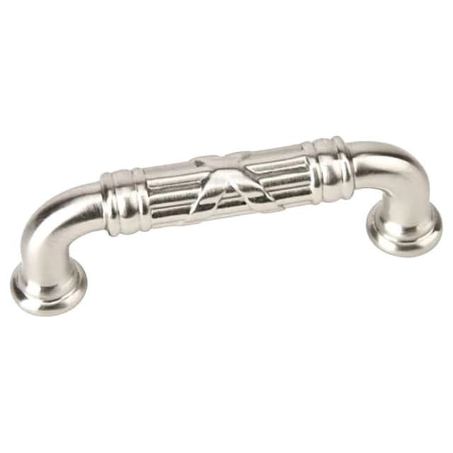 3-1/2" Ribbon/Reed Estate Cabinet Pull, Unlacquered Brass