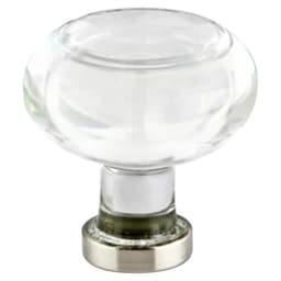 1-3/4" Georgetown Glass Cabinet Knob, French Antique