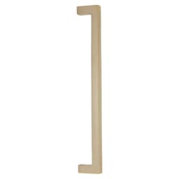 18" Rustic Modern Rectangular Appliance Pull, Tumbled White Bronze